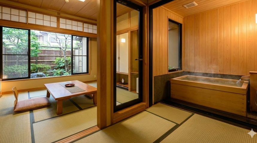 豊山荘は宿泊者限定の24時間貸切風呂が魅力