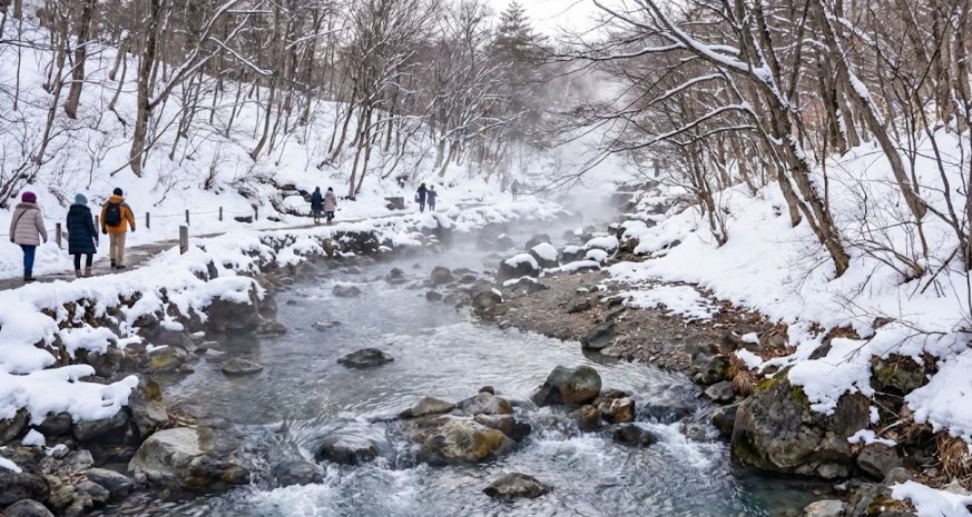 2. 「西の河原公園」で川のせせらぎを聞く