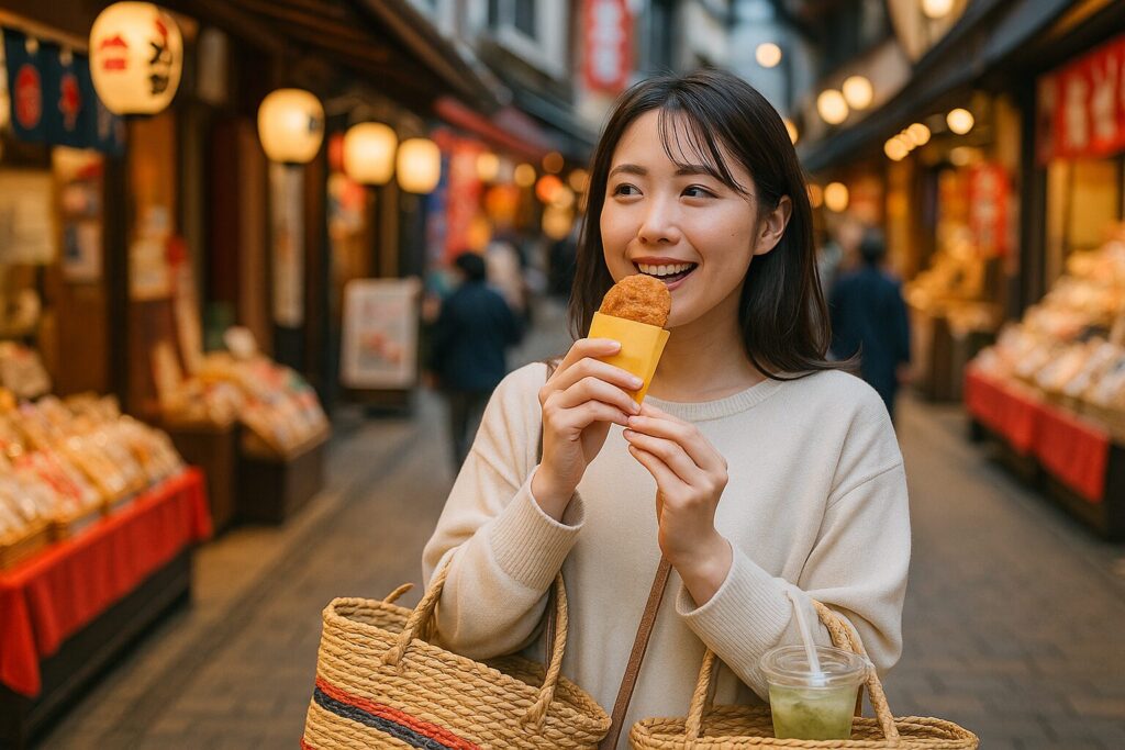 道後温泉のハイカラ通りで楽しむ食べ歩きグルメとお土産の魅力