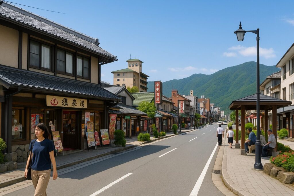 石和温泉で食べ歩きを楽しむための基本ルートと観光スポット