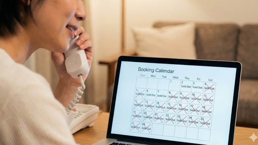 3. ネットで満室でも「電話予約」なら空いている可能性
