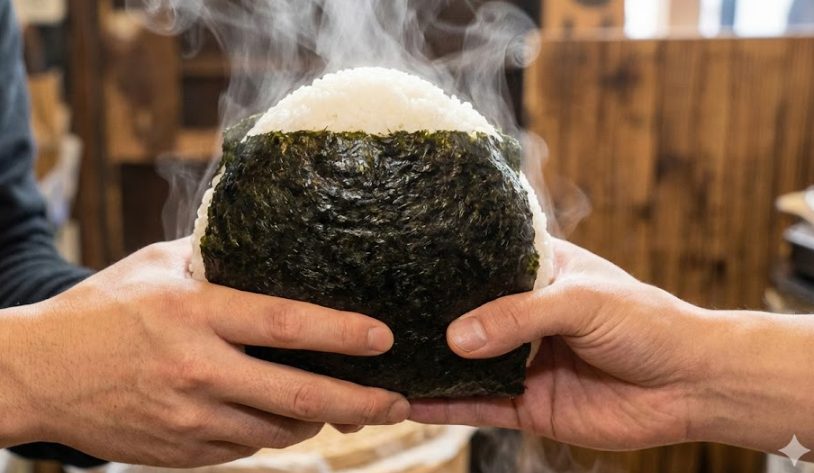 インパクト大！魚沼産コシヒカリの「爆弾おにぎり」