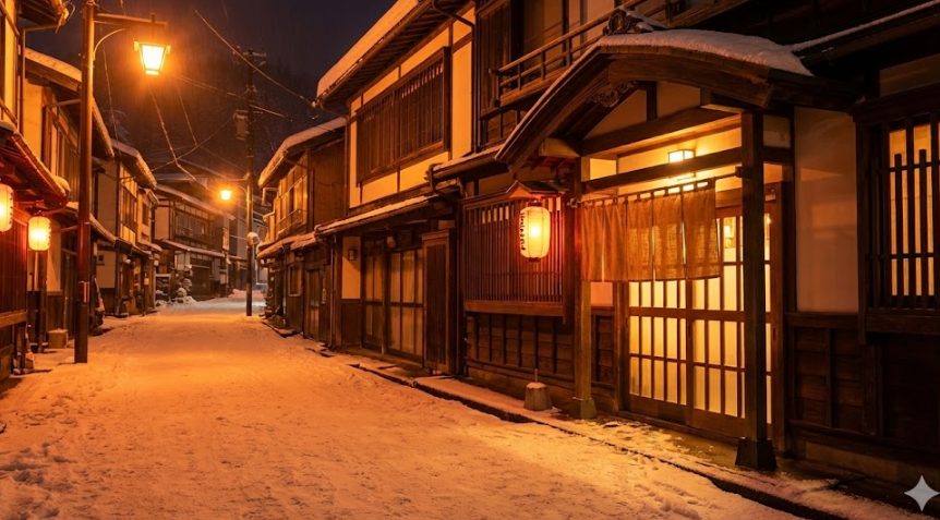 夜の温泉街へ！ライトアップと居酒屋を楽しむ大人の時間