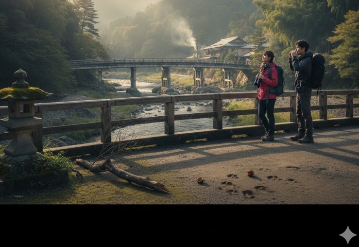 嵐山温泉と熊の関西広域情報