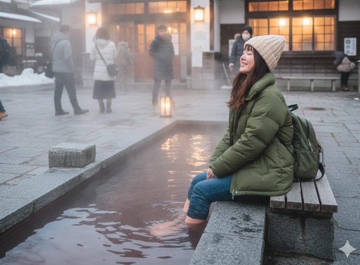 日帰りで楽しむ冬の有馬温泉