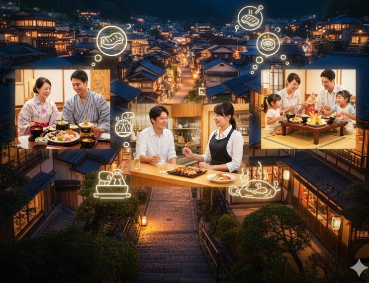 シーン別で探す有馬温泉街の夜ご飯