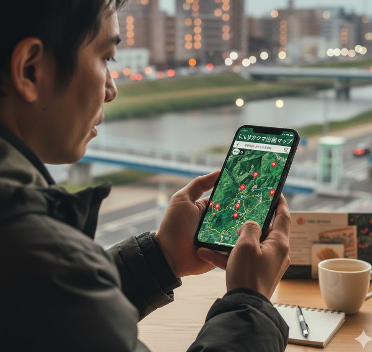 長岡市の熊出没情報の確認方法