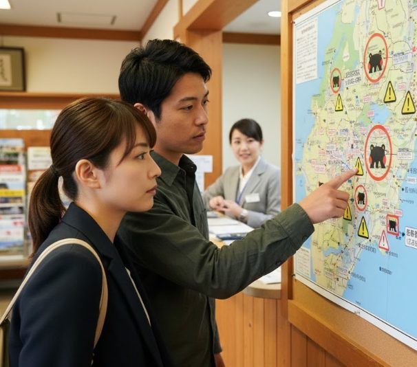 箱根の熊マップの確認ポイント