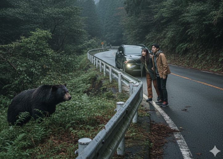 隣接する小田原での熊の目撃情報