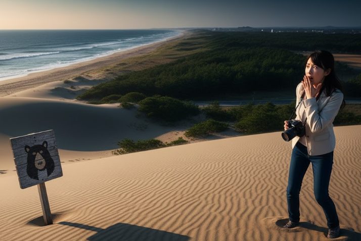 鳥取県の熊生息地の分布