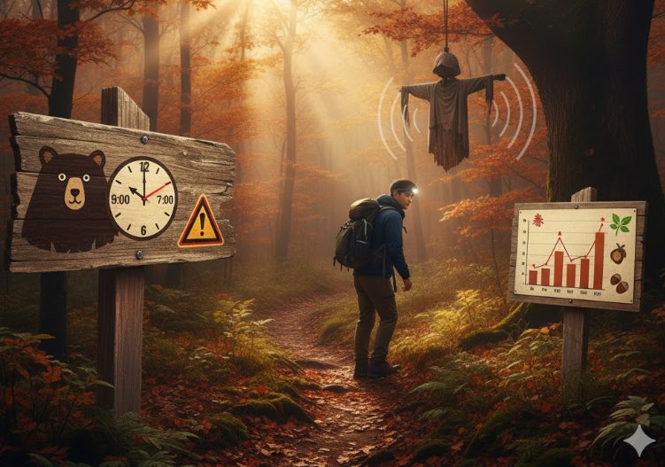 クマが活発な時期と時間帯