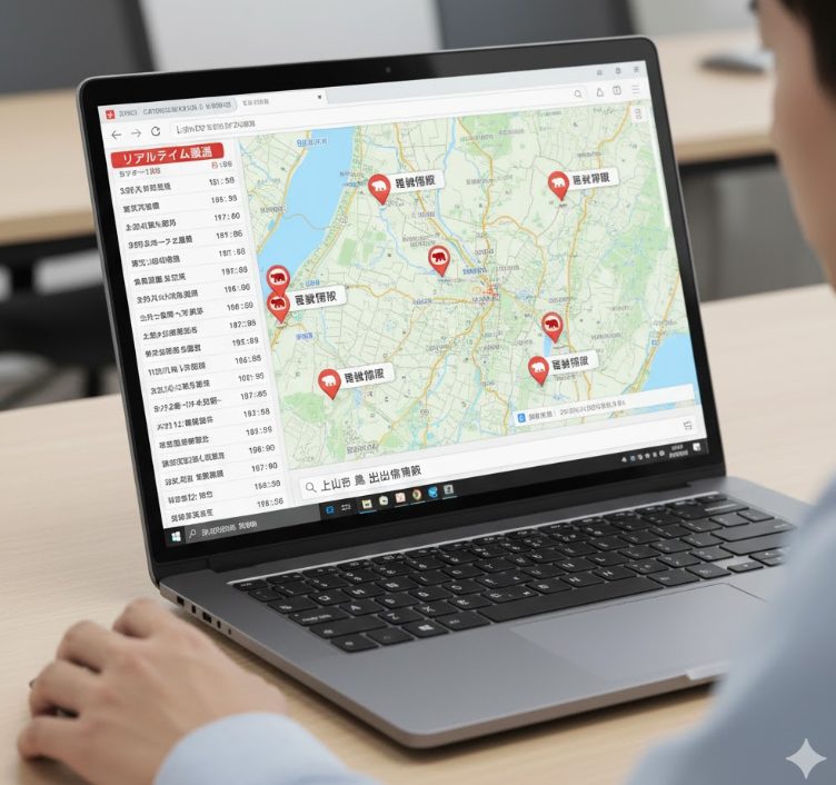 リアルタイムな上山市の熊出没情報