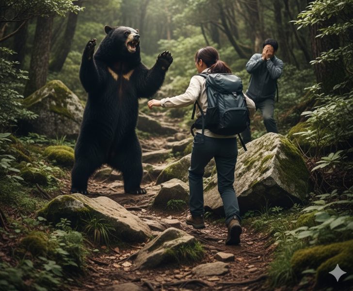 熊に遭遇したらやってはいけないこと