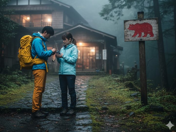 くらま温泉訪問と熊の予防策