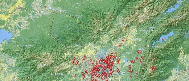 鳥取県の熊出没マップ2025