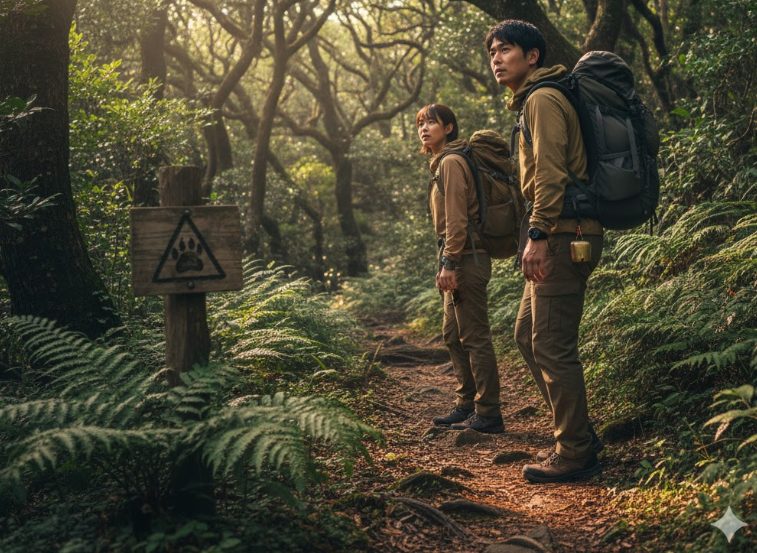 金華山での熊出没の可能性