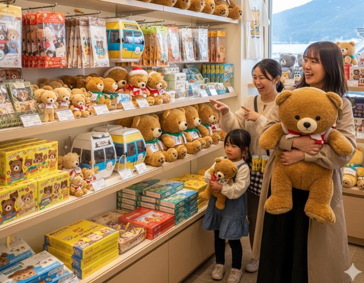 登別クマ牧場で人気のぬいぐるみ
