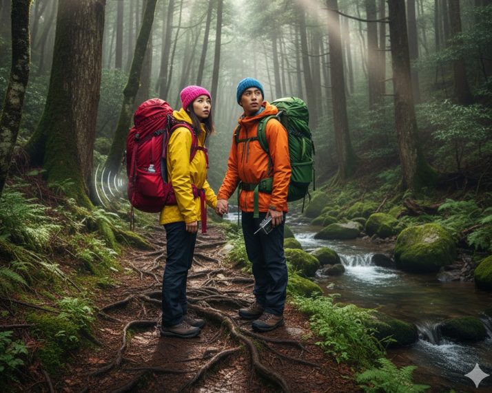 音で存在を知らせる熊よけ対策