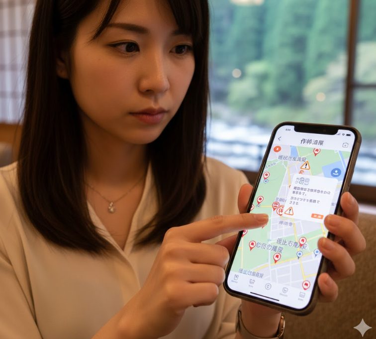 仙台の熊出没マップで位置を確認