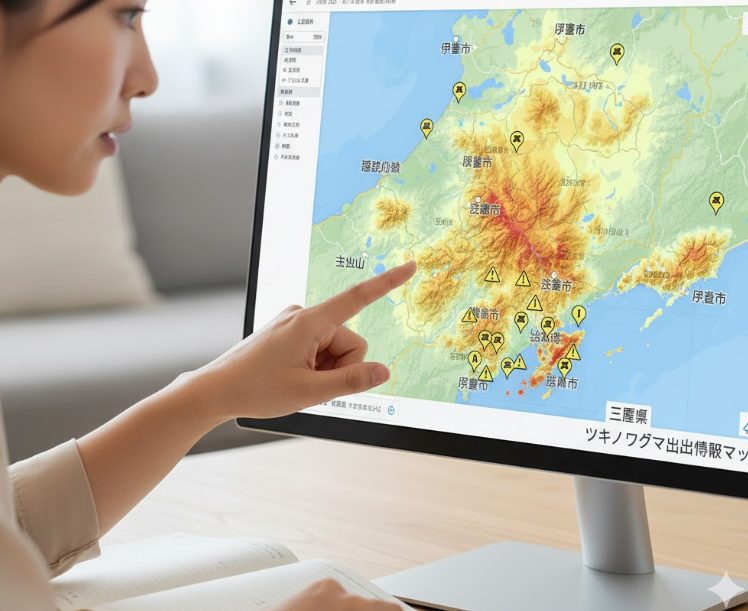 三重県のツキノワグマ出没情報マップ