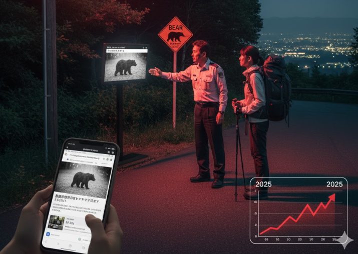 隣接する米原市の熊の目撃ケース