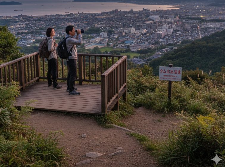 静岡市瀬名での熊の目撃