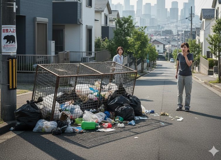 高崎市街地に出没した熊の事例