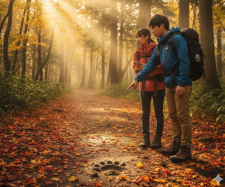 観音温泉での熊の目撃情報