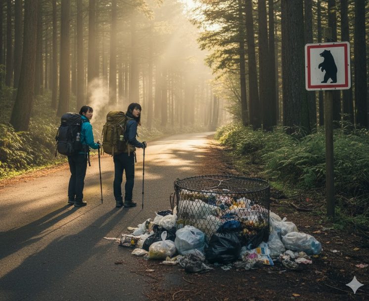 草津温泉周辺でのクマ目撃例