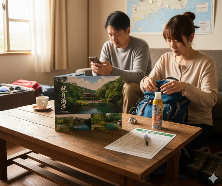 高崎観音温泉へ行く前の熊対策