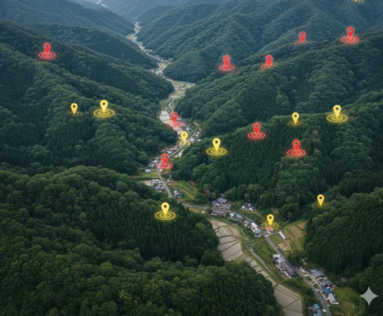 熊出没マップの中国地方での傾向