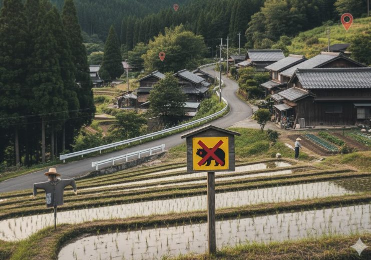 熊出没マップの山口県のケース