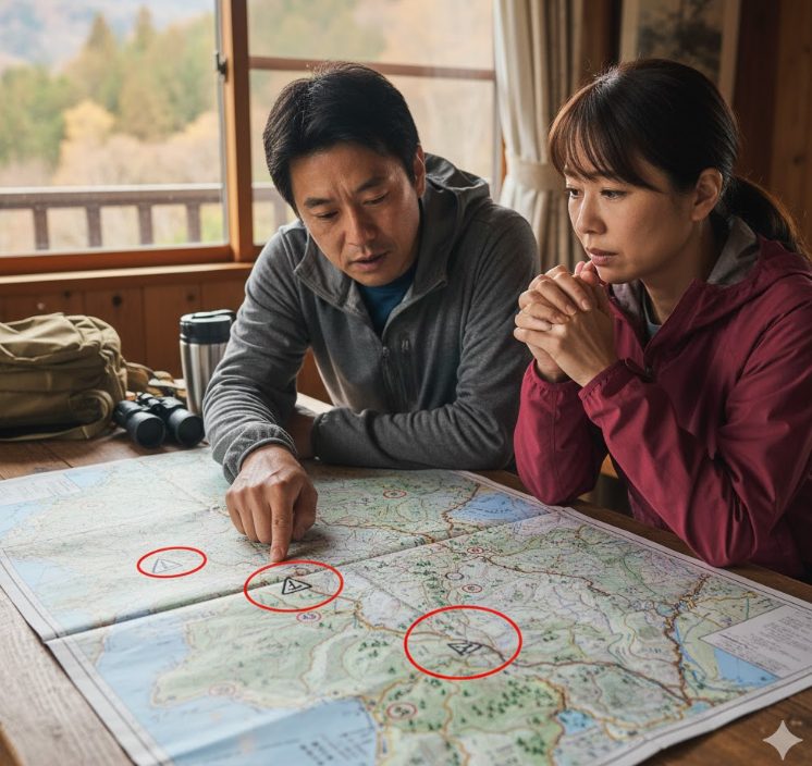 中野市熊出没マップも参考に