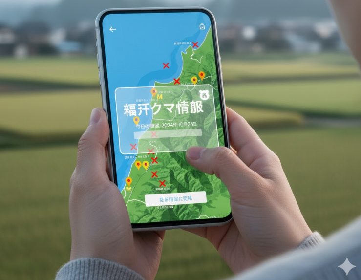 今日の熊情報を確認するには