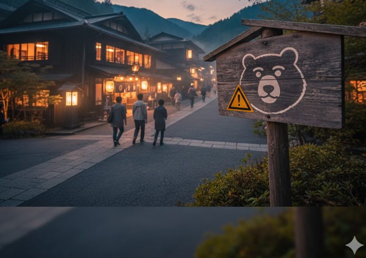 和銅鉱泉と熊の安全対策