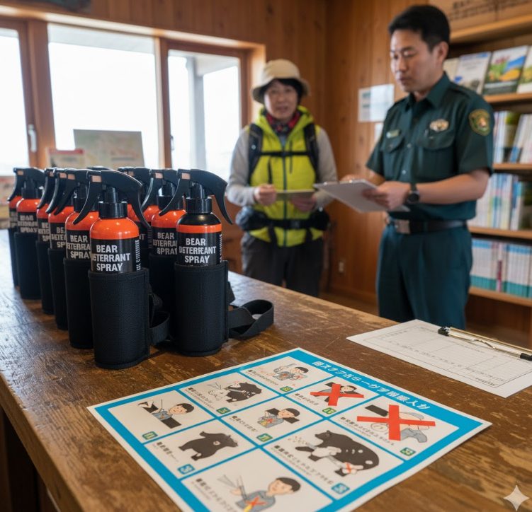 熊撃退スプレーのレンタル情報