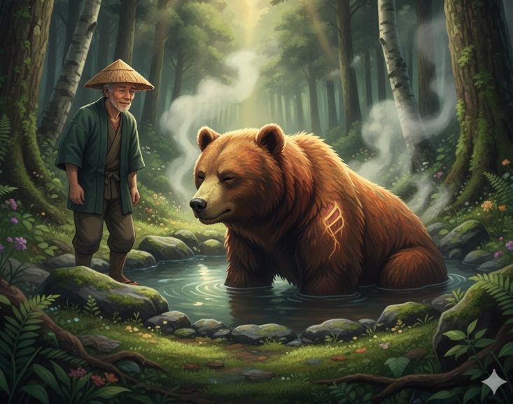 湯の川温泉の開湯伝説と傷ついた熊