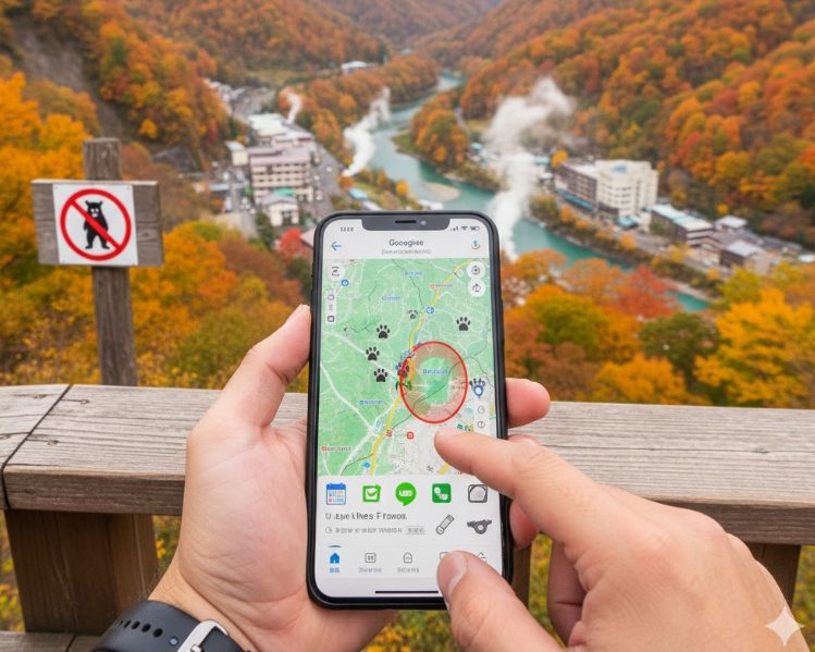 定山渓温泉で熊の情報を知り安全に過ごす