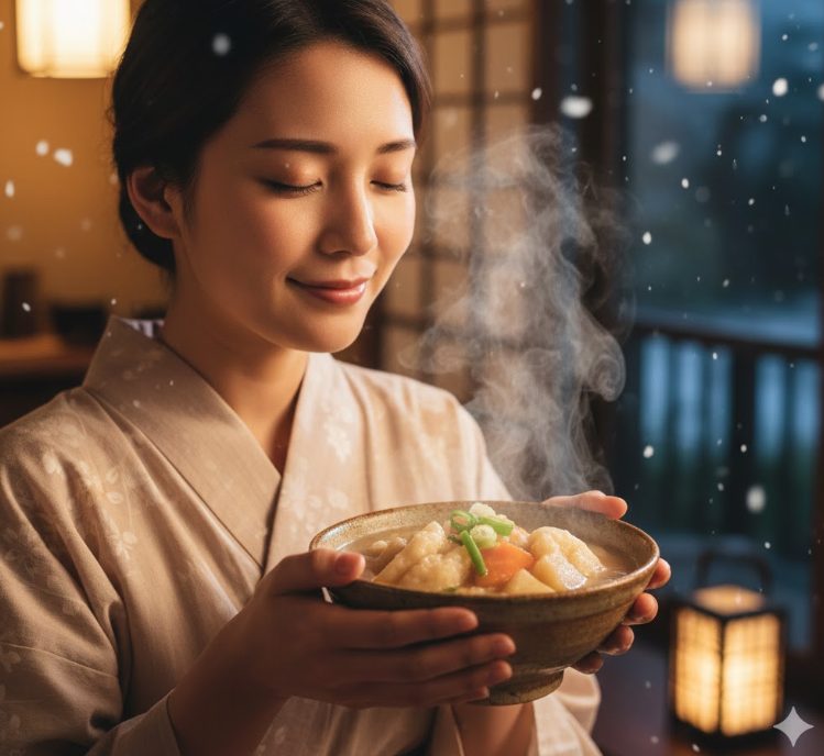 寒い夜に温まる郷土料理だご汁の魅力