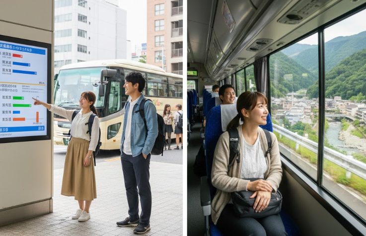 アクセス方法で一番安い行き方はバス