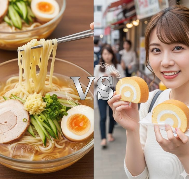 別府冷麺と湯布院の食べ歩きグルメ