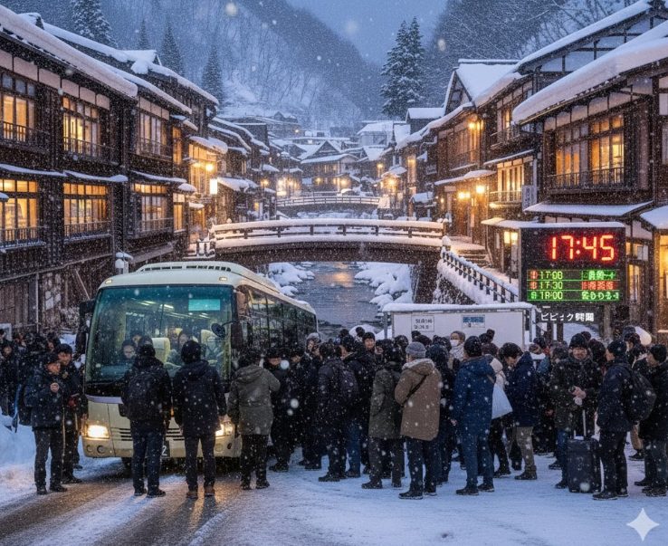 冬の運行時間と混雑のピーク