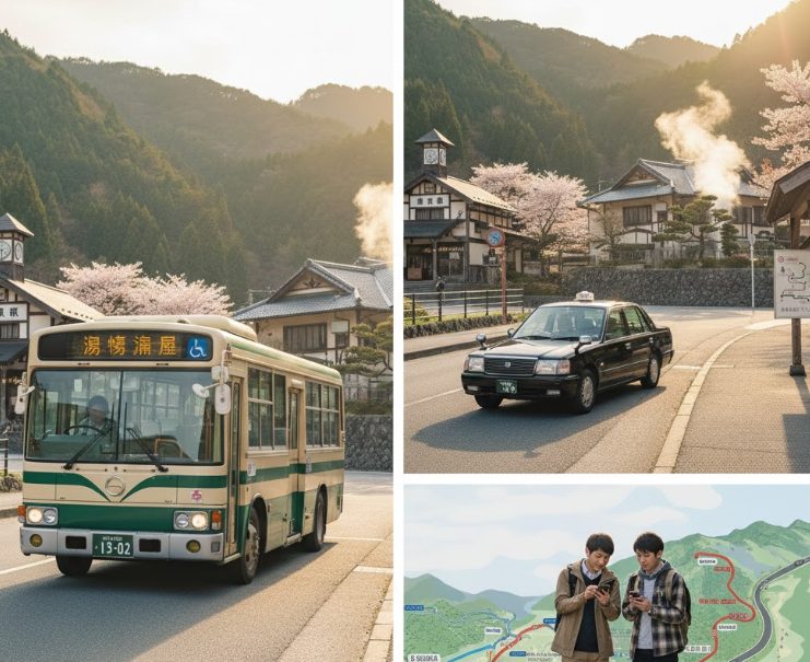 湯村温泉から浜坂駅へのアクセス比較とバス時刻表