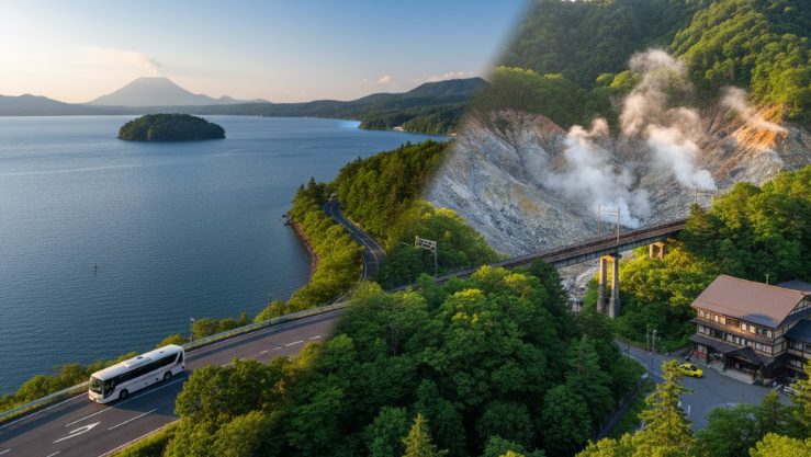 洞爺湖から登別温泉への移動手段比較