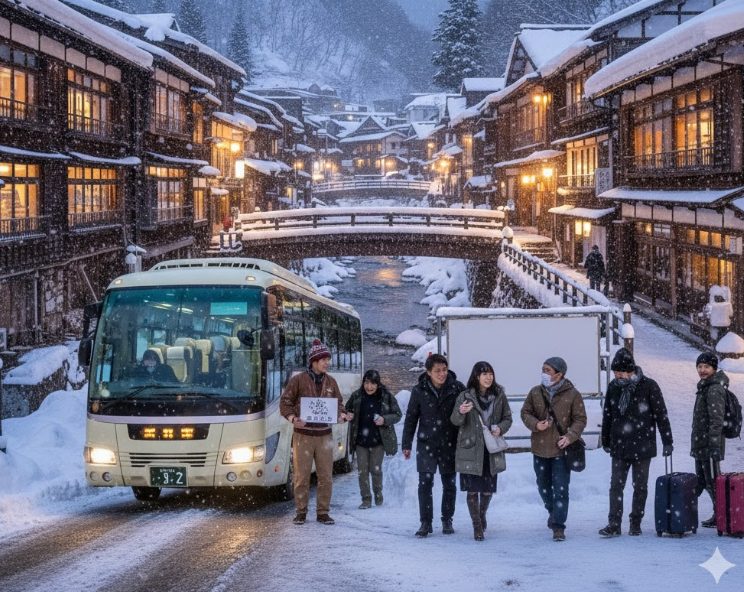 宿泊客専用の送迎バスを利用