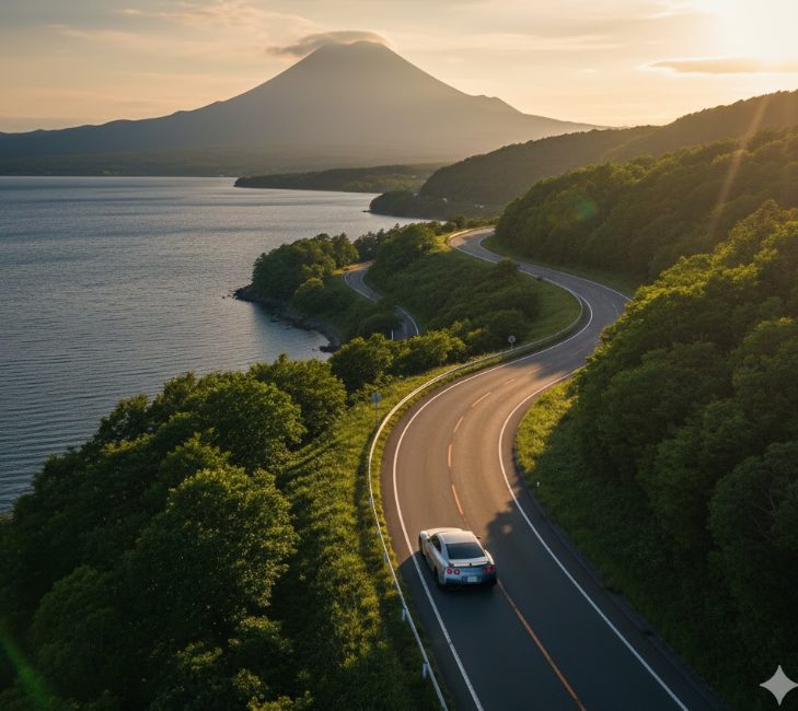 洞爺湖と登別温泉の距離と位置関係