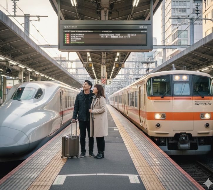 JR・東武直通特急の乗り換え