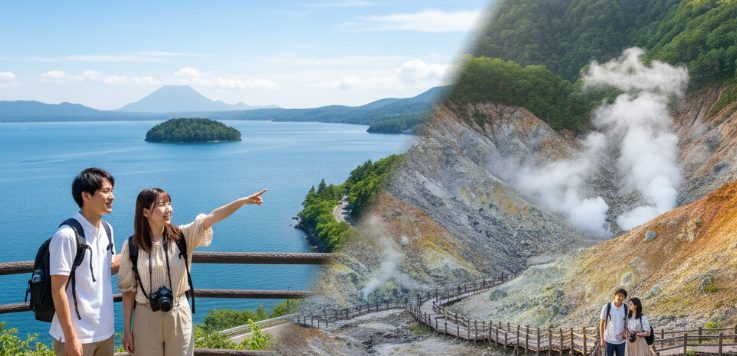 洞爺湖から登別温泉の所要時間と観光