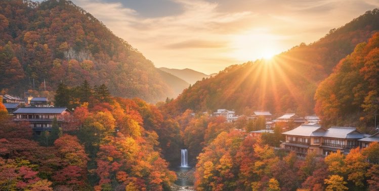 磊々峡の紅葉は11月中旬がピーク