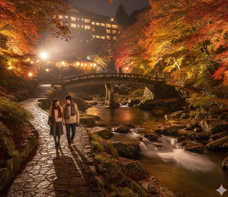 秋保温泉の紅葉ライトアップ情報